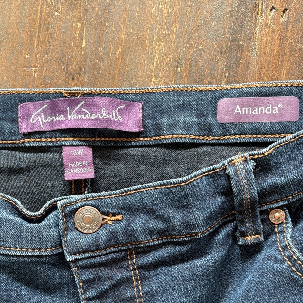 Gloria Vanderbilt Women's Amanda Jeans - Deep Indigo